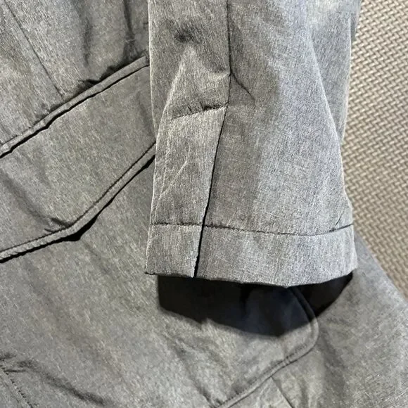 Untuckit jacket coat charcoal blazer sport coat zip button Caladoc sz‎ XL Gray